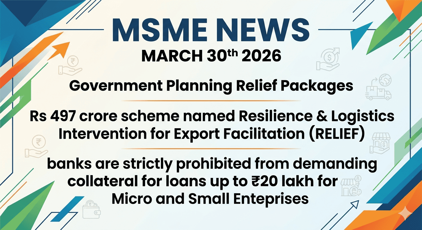 MSME News March 30th 2026